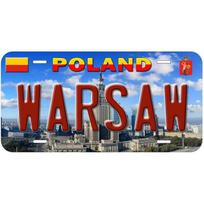 Vintage Metal License Plates Signs - Dubai, Munich, Madrid, Moscow City Tags, Stunning Decor to Transform Car Frontces 15x30cm(5.9x7.8inch)