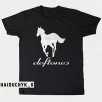 Deftones Marškinėliai White Pony Logotipas Roko Grupė Unisex Juodi Marškinėliai Dydis S-5XL Unisex Marškinėliai M