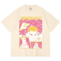 230 Gsm 100% Cotton One Piece V45 Doflamingo Print Unisex Heavy Cotton T Shirt XS abrikosas