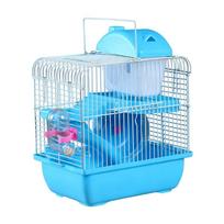 Clear Cage Villa Platform Clear DIY Water Bottle for Small Animal Mouse Villa Hamster Rabbits Excercise Ladder mėlyna
