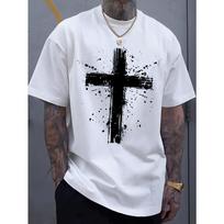 European sizes Printed T-shirt, Men's T-shirt, Urban Casual Short Sleeved Round Neck T-shirt, Suitable for Summer, Spring, and Autumn S balta