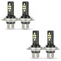 4X H7 LED Low Beam Bulbs with 60000LM 6000K 220W and Cool White Lighting