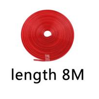 Car Wheel Trim Strip Tyre Rim Crash Strip Wheel Hub Anti Scraping Scratch Decorative Thread Tape Red Rims Contour Protector Amag raudona