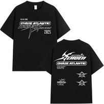 Chase Atlantic Lost In Europe and UK Tour 2025 T Shirts Men's Hip Hop Rock Band Clothing T-shirt Man 100% Cotton Oversized Tees S įvairiaspalvis