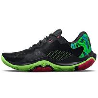 Under Armour Spawn 4 Spausdinti juodi Quirky Lime vyriški sportbačiai 3025345-002 43