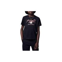 Jordan Flight Essential Graphic Print Casual Short-Sleeve T-Shirt Kids Tops Black FV2655-010 S black