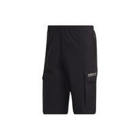 Adidas Originals Trefoil Adv Cargo Shorts With Solid Color Pockets Men Shorts Black HP1102 S