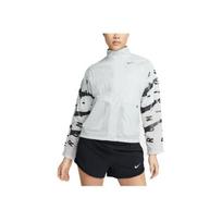 Nike Therma-FIT Run Division Logo Print Zip-Up Collar Jacket Women Jacket Light-Silver DX0326-034 XL white
