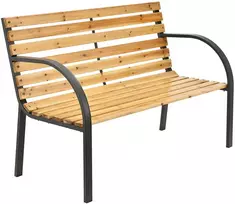 Juskys Sodo suoliukas Homestar Modena 2 vietų 120x62 cm natūralus/antracito spalvos