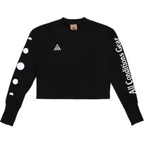 Nike ACG Crew Neck Letter Long Sleeve T-Shirt Women Tops Black CK6883-011 XS black