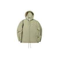 Li Ning Vital Series Embroidered Loose Hooded Sports Windbreaker Unisex Outerwear Agarwood-Green AFDU259-5 XS
