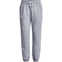 Under Armour Essential Solid Logo Drawstring Cuffed Sweatpants Women bottoms Gray 1373034-011 XL