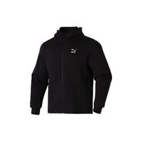 Puma Embroidered Casual Hooded Zip-Up Long Sleeve Jacket Men jackets Black 625208-01 L black