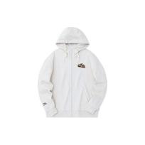 Anta Lifestyle Series Frisbee Alliance Letter Logo Printed Hooded Knit Jacket Women jackets Stone-White 162338723-1 2XL white