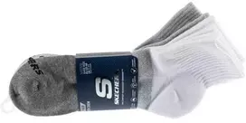 Skechers 3 porų vyriškos trumpos „Colorbloc“ kojinės S118998-GRY, pilkos, 43-46