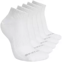 Skechers 5 porų unisex 1/2 terry tipo ketvirčio ilgio kojinės S602095-100 baltos 39-42