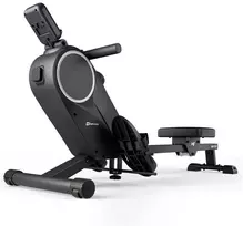 Hop Sport Magnetinis irklavimo treniruoklis su LCD ekranu, 16 pasipriešinimo lygių ir Bluetooth, iki 110 kg, juodas