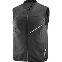 Salomon Minimalist Letter Windproof Waterproof Comfortable Breathable Running Vest Men Vests Black LC2191400 S