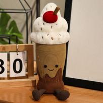 Cute Creative Cherry Milk Tea Cup Pillow Sleeping Rag Doll Doll Doll Plush Toy Birthday Gift Girl Milk tea cup