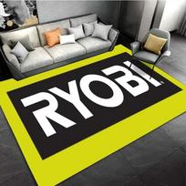 Ryobi įrangos elektrinių įrankių prekės ženklo logotipas Kilimai svetainei, miegamojo dekoravimui Kilimas vaiko žaidimų kambariui neslystantys kilimai 40x60cm