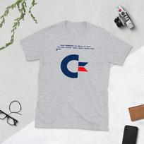 Commodore 64 Initial Screen retro video game C64 Short-Sleeve Unisex T-Shirt XL