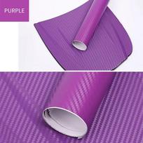 3D spalvotos anglies pluošto lipduko ruloninė plėvelė automobiliui, motociklui, universalus DIY stiliaus vinilo lipdukas 30cmx127cm 30x127cm violetinė