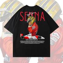 Ayrton Senna Formula 1 Graphic T Shirts Gym Tshirts Men Women Tshirts  Y2k Clothing  Liam Payne Retro Style Summer Top Tees S beige