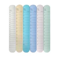 Multifunctional Slap Bracelets, Memos Pad, Ruler, Writable Erasable Wrist Reminders Bracelets for Memos Notes Timetable