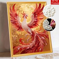 Phoenix Pearl Painting DIY Handmade Pearl Painting Art Highend Gift Home Decoration 30x40