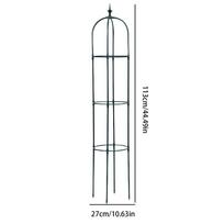 113/151cm Metalinis Sodo Atrama Augalams Vijokliniams Augalams Gėlėms Stovai Reguliuojamo Aukščio Aukštos Kokybės Lauko Kiemo Dekoracija
