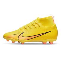 Nike Zoom Mercurial Superfly 9 Club FG MG GS Lucent Pack Kids Sneakers Yellow Yellow-Strike Sunset-Glow DJ5959-780 32