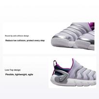 Nike Dynamo Go PS Violet Frost Metallic Silver Kids Sneakers Purple Midnight-Navy Vivid-Purple DH3437-500 35
