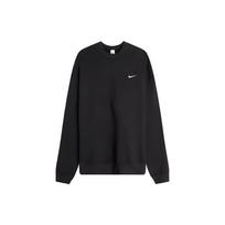 Nike Solo Swoosh Fleece Embroidered Logo Long Sleeve Sweatshirt Unisex Tops Black CV0554-010 XS