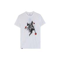 Adidas Harden Movement Print Basketball Short Sleeve T-Shirt Men Tops White DZ1872 XL