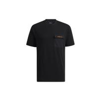 Adidas Neo Front Pocket And Fun Graphic Back Crew Neck Short Sleeve T-Shirt Men Tops Black H55278 L
