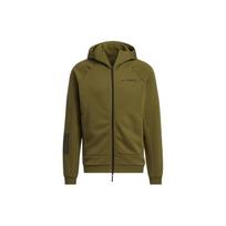 Adidas Terrex Knit Fz Hd Jacket With Solid Three-Stripe Print Logo Zip Hoodie Unisex Jacket Green HM9709 XL