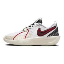 Nike GT Cut 3 GS White Black University Red Kids Sneakers Bronzine FD7033-103 40 beige