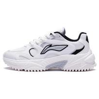 Li-Ning Star Wind Fashion Versatile Non-Slip Wear-Resistant Low-Top Sports Casual Shoes Women Sneakers White Black AGCT150-2 35⅔