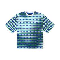 Vans Tokyo Design Collective Comfortable Crew Neck Short Sleeve T-Shirt Unisex Tops Blue Striped VN000H2TCYH S