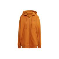 Adidas X Stella McCartney Collaboration Sportswear Pull-On Top Solid Logo Hooded Jacket Women Jacket Brown Yellow IB6851 XS