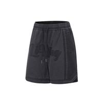 Li Ning Golden Era Loose Wash Denim Shorts Men shorts Black AKST047-1 S
