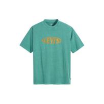 Levis Logo Print Loose Fit Crew Neck Short Sleeve T-Shirt Men Tops Green 87373-0010 L