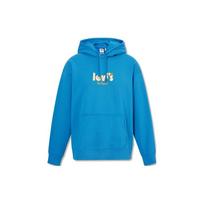 Levis Letter Logo Printed Thick Hoodie Men hoodies Blue 38479-0158 S