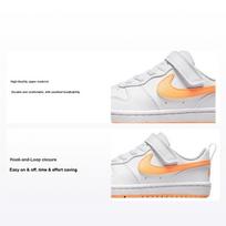 Nike Court Borough Low Recraft PS White Peach Cream Kids Sneakers DV5457-119 28