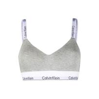 Calvin Klein Logo Full Coverage T-Shirt Bra Women underwear Gray 000QF7059E-P7A S gray
