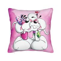Diddl Happy Birthday Pillowcases  Vintage Pillow Case For Chair Sofa Home Decor Comfy Pillow Cover 12x12Inch purple