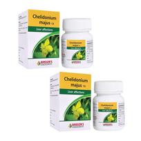 Dr. Bakshi's Bakson's Homoeopathy Chelidonium Majus 1X 50 Tablets X Pack of 2 for Digestive Health