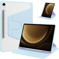 Dėklas Samsung Galaxy Tab S10 Lite su rašiklio laikikliu, 360 laipsnių besisukantis, akrilinis, skaidrus, kietas planšetės dėklas Galaxy Tab S10 Lite S10 Lite (10.9 inch) dangaus mėlyna spalva