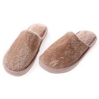 1 Pair Couple's Plush Slippers with Foam Sole - Warm Fleece-Lined House Shoes for Men and Women 42-43 ruda