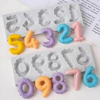 Number Lollipop Silicone Mold Diy Fondant Cake Decorating Tools Sugarcraft Chocolate Cupcake Baking Tool balta